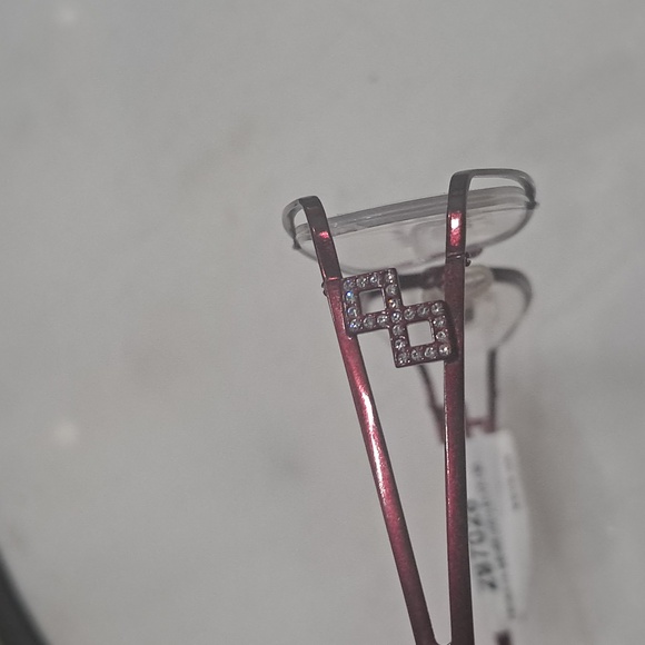 NWT RX-ABLE SENSAYA Stainless Steel Burgundy eyeglass frames SEN55 - Picture 3 of 9